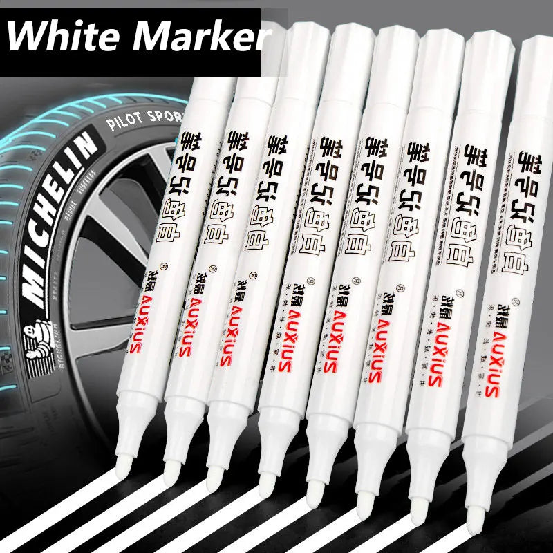 3/5 PCS White Marker Pens - 2.0mm Oily Waterproof Gel Pen for DIY Graffiti, Sketching, School Supplies
