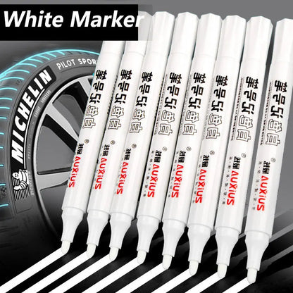 3/5 PCS White Marker Pens - 2.0mm Oily Waterproof Gel Pen for DIY Graffiti, Sketching, School Supplies