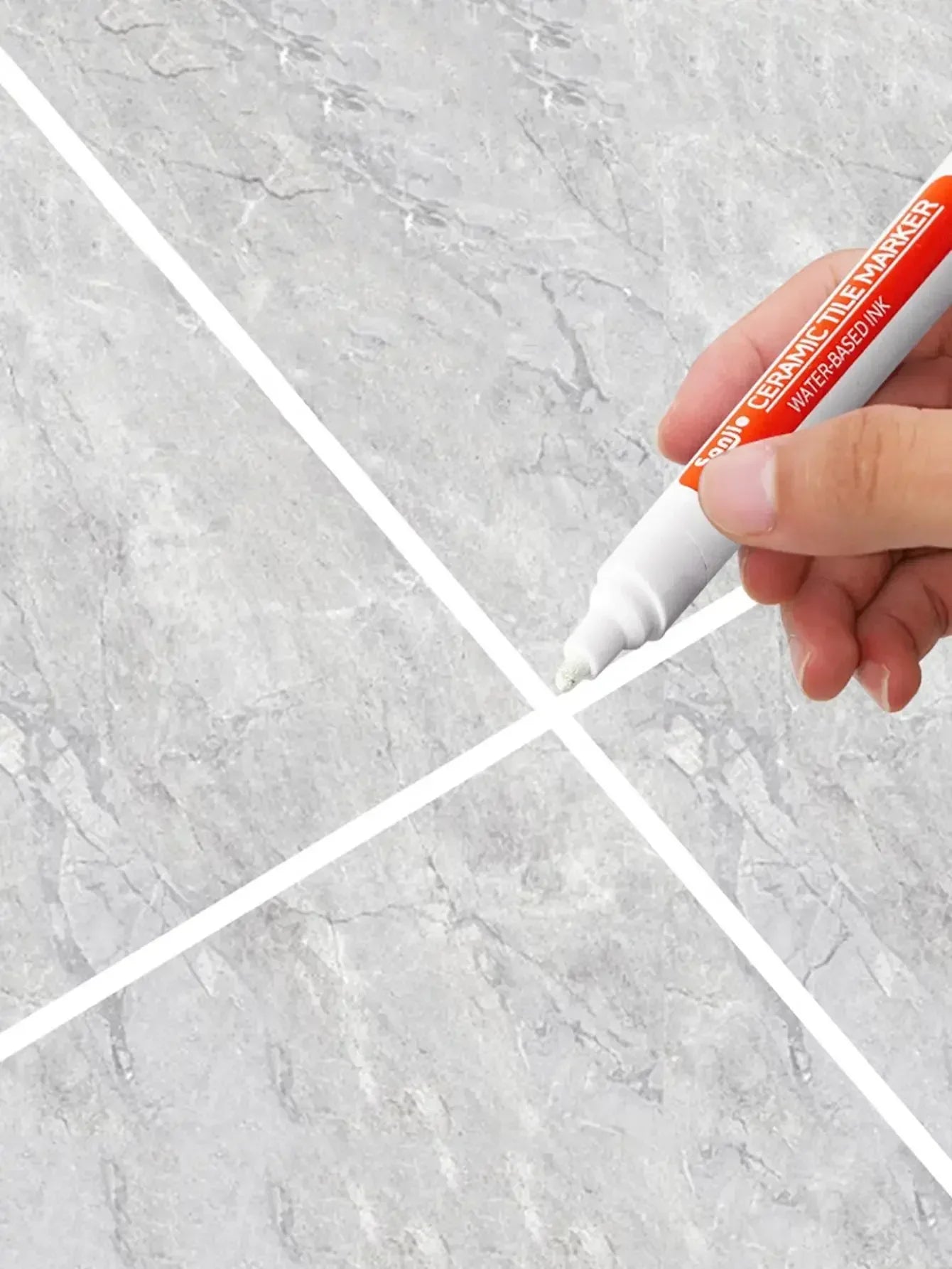 Waterproof Ceramic Tile Grout Marker, Mold-Resistant Seam Pen for Kitchen & Bathroom Wall and Floor Repair Repair Marker