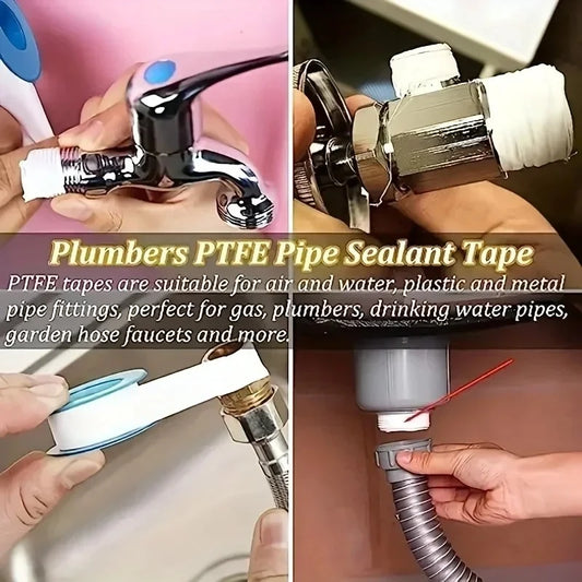Plumbing Sealant Tape 10PCS – Leak-Proof Thread Seal Tape for Water/Gas Pipes, No Oil Needed, Easy Fix
