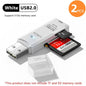 2-in-1 Multi Functional USB 3.0 Card ReaderMicro SD TFMemoryCardReaderUSBFlashDrive CardreaderAdapter For PCLaptops Accessories