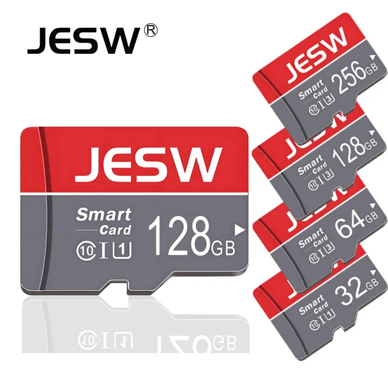 JESW Micro 128G Ultra Memory  SD Card TF Flash Card A1 V10 C10 U1 32GB 64G 16G 8G 4G Micro for Camera UAV Phone  Switch Table