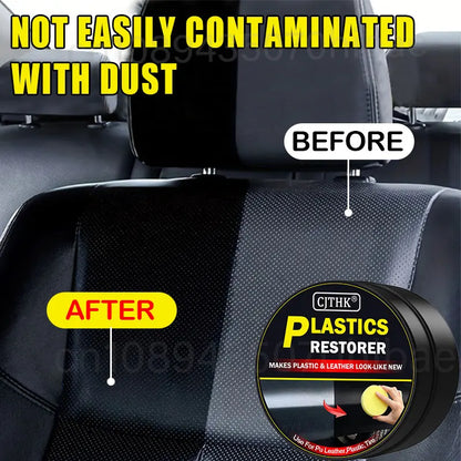 Car Plastic Restorer Back To Black Gloss Auto Interior Leather & Panel Renewal Wax Coating Agent Auto Polish And Repair Coating