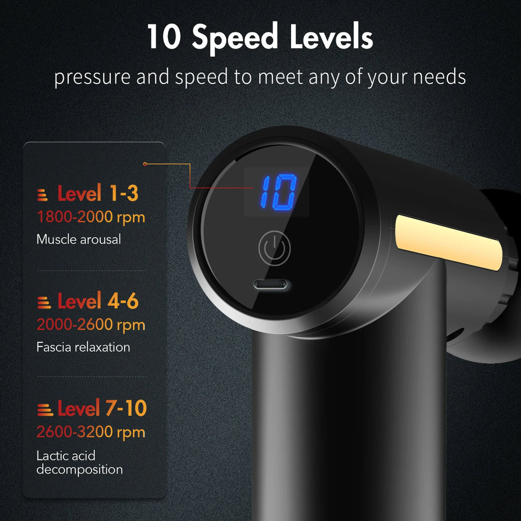 Fascial Machine Muscle Relaxation USB Mini Massage Gun Vibration Gun Massage Fitness Equipment Neck Grasping Fascia Gun