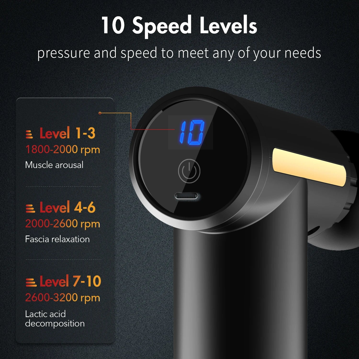 Fascial Machine Muscle Relaxation USB Mini Massage Gun Vibration Gun Massage Fitness Equipment Neck Grasping Fascia Gun