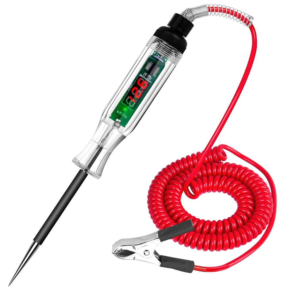 6V 12V 24V Car Truck Voltage Circuit Tester Auto Car Diagnostic Probe Test Pen Light Bulb Electric Measuring Pen Repair Tools