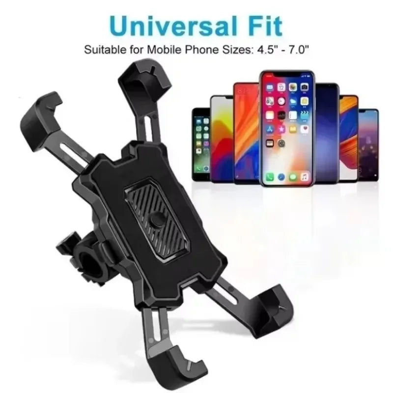 Motorcycles Bicycles Phone Holder 360 Rotation Mobile Phone Navigation Bracket Bike Riding Shockproof For iPhone Samsung Xiaomi