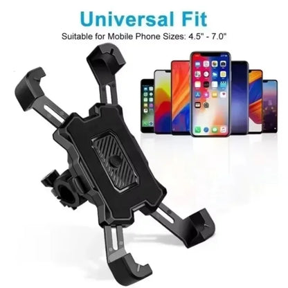 Motorcycles Bicycles Phone Holder 360 Rotation Mobile Phone Navigation Bracket Bike Riding Shockproof For iPhone Samsung Xiaomi