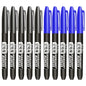 6-20PCs/Set PermanentMarker Pen Fine Point Waterproof Markers Thin Nib Crude Nib Black Blue Red Ink 1.5mm Fine Color Marker Pens