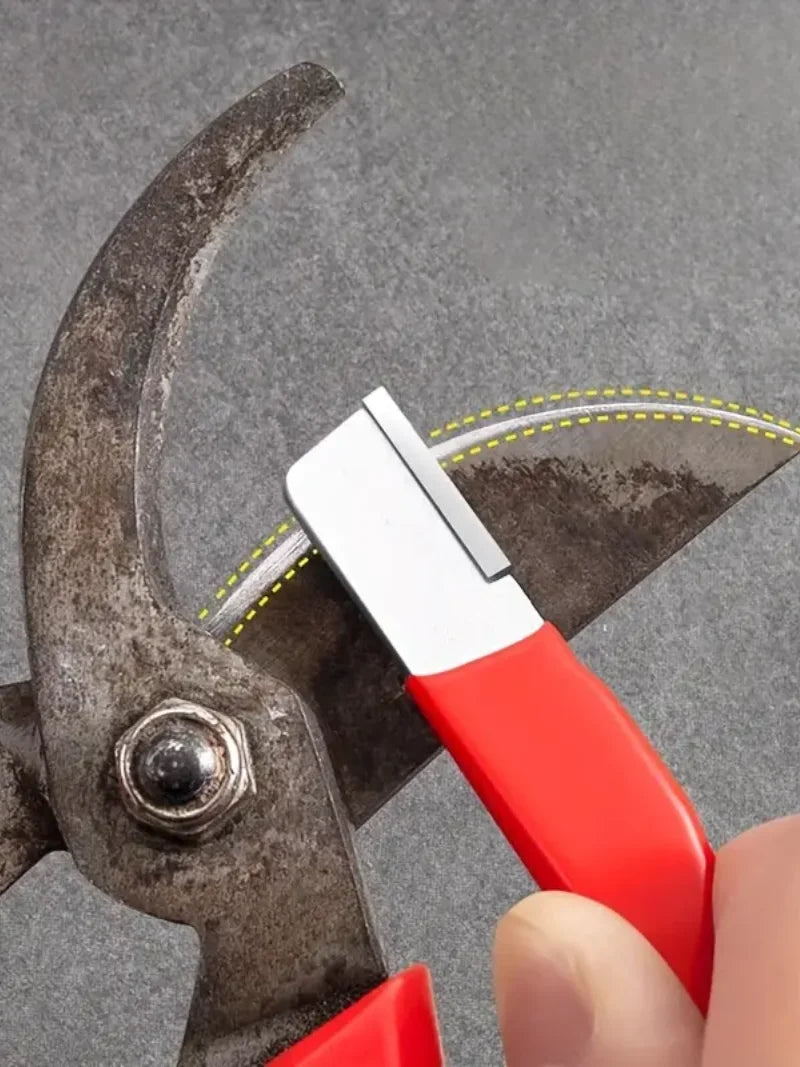 “Precision Edge” Professional Kitchen Knife Sharpener - Tungsten and Diamond Ceramic Whetstone for All Blades, Including Garden Scissors