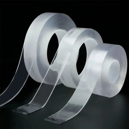1 Roll Transparent Double Sided Nano Tape, Waterproof Wall Stickers, Reusable Heat Resistant home improvement