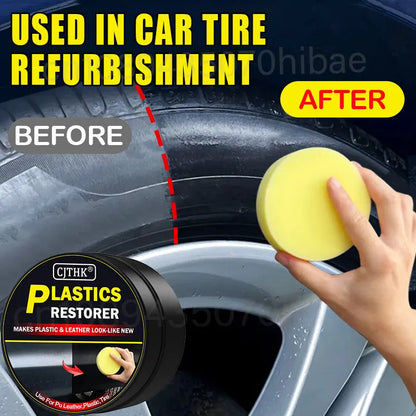 Car Plastic Restorer Back To Black Gloss Auto Interior Leather & Panel Renewal Wax Coating Agent Auto Polish And Repair Coating