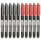 6-20PCs/Set PermanentMarker Pen Fine Point Waterproof Markers Thin Nib Crude Nib Black Blue Red Ink 1.5mm Fine Color Marker Pens