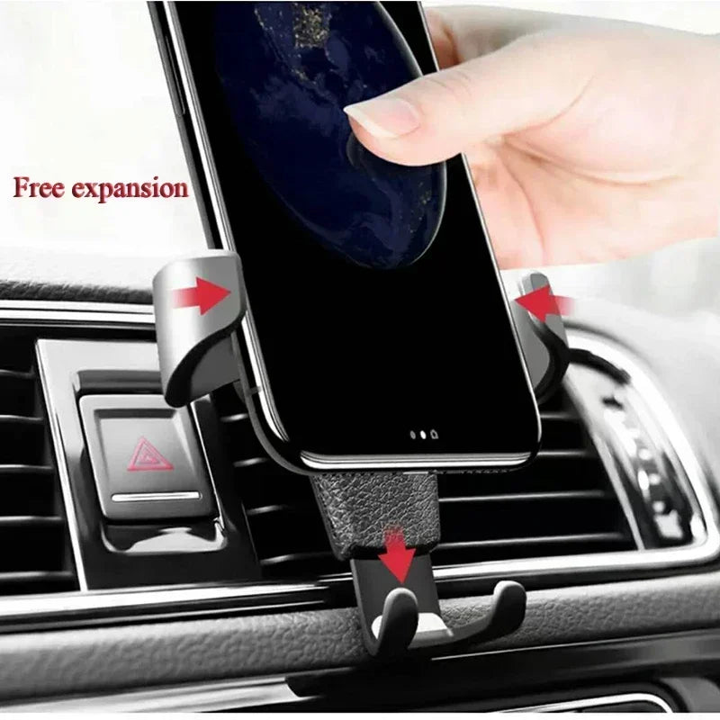 Universal Car Mobile Phone Bracket Air Vent Mount Clip Car Cellphone Holder For 4.0-7 Inch Phones Air Outlet Navigation Bracket