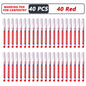 1-40PCS 20mm Deep Hole Long Nib Head Markers For Metal Perforating Pen Waterproof Bathroom Woodworking Decoration Multi-Purpose