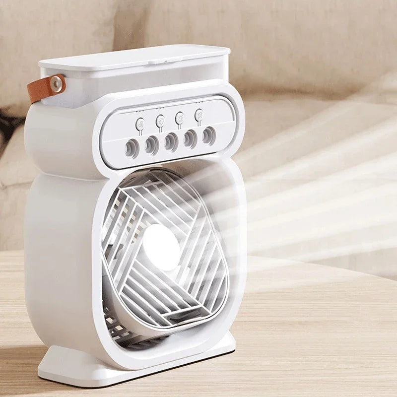 Hot 3 In 1 Fan AIr Conditioner Household Small Air Cooler LED Night Light Portable Humidifier Air Adjustment Fan Office Home Fan