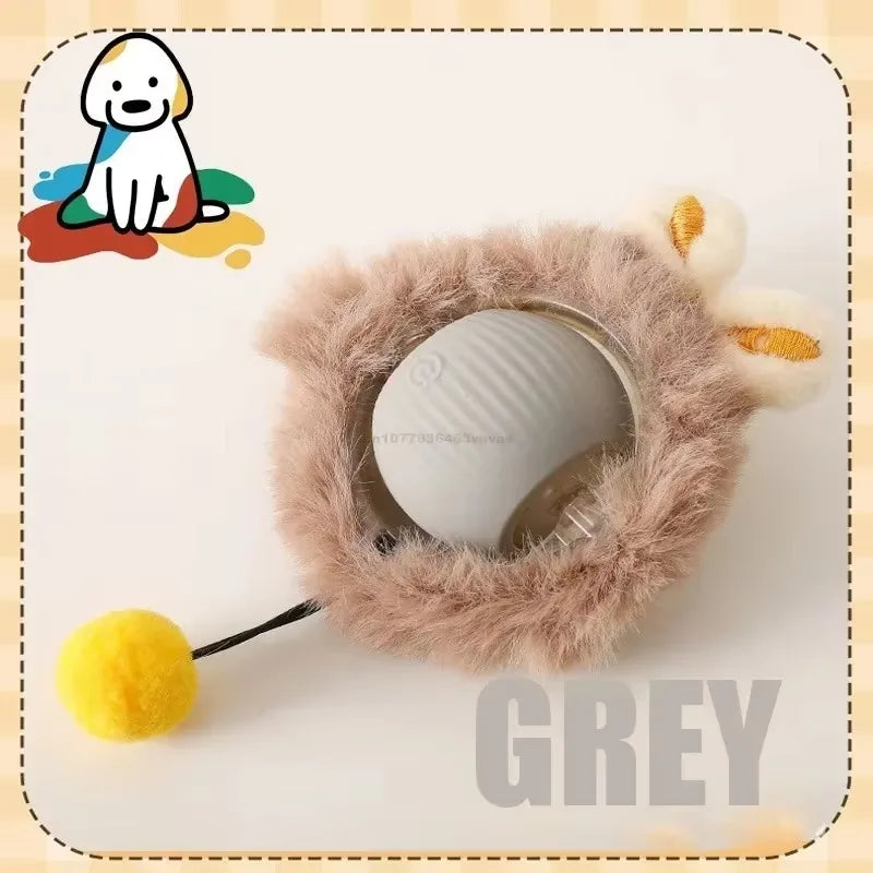 Cat interactive training automatic moving ball kitten electric ball toy automatic rolling magic ball toy cat