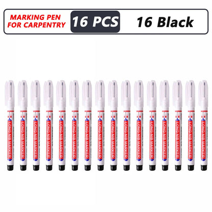 1-40PCS 20mm Deep Hole Long Nib Head Markers For Metal Perforating Pen Waterproof Bathroom Woodworking Decoration Multi-Purpose