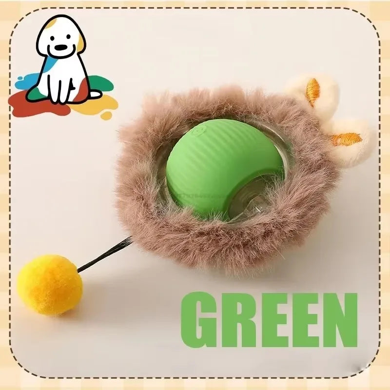 Cat interactive training automatic moving ball kitten electric ball toy automatic rolling magic ball toy cat