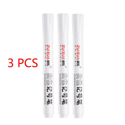 3/5 PCS White Marker Pens - 2.0mm Oily Waterproof Gel Pen for DIY Graffiti, Sketching, School Supplies