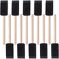 10Pcs Sponge Brush Wooden Handle Watercolor Oil Stain Art Craft Painting Drawing for kids