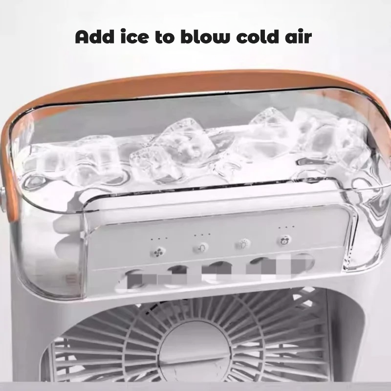 Humidifier Cooler Fan 3 Gear Air Conditioner Cooler Portable USB Chargeable Desktop Spray Fans For Office Dormitory Room Cooling