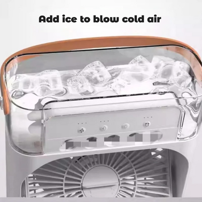 Humidifier Cooler Fan 3 Gear Air Conditioner Cooler Portable USB Chargeable Desktop Spray Fans For Office Dormitory Room Cooling