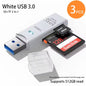 2-in-1 Multi Functional USB 3.0 Card ReaderMicro SD TFMemoryCardReaderUSBFlashDrive CardreaderAdapter For PCLaptops Accessories