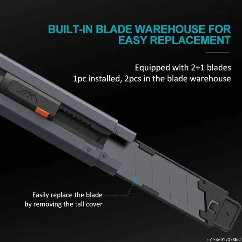 Xiaomi Jimihome 0.79inch Stretch Utility Knife Paper Cutters Carbon Steel Blades Pocket Knife with Safety Lock Handicraft Tool