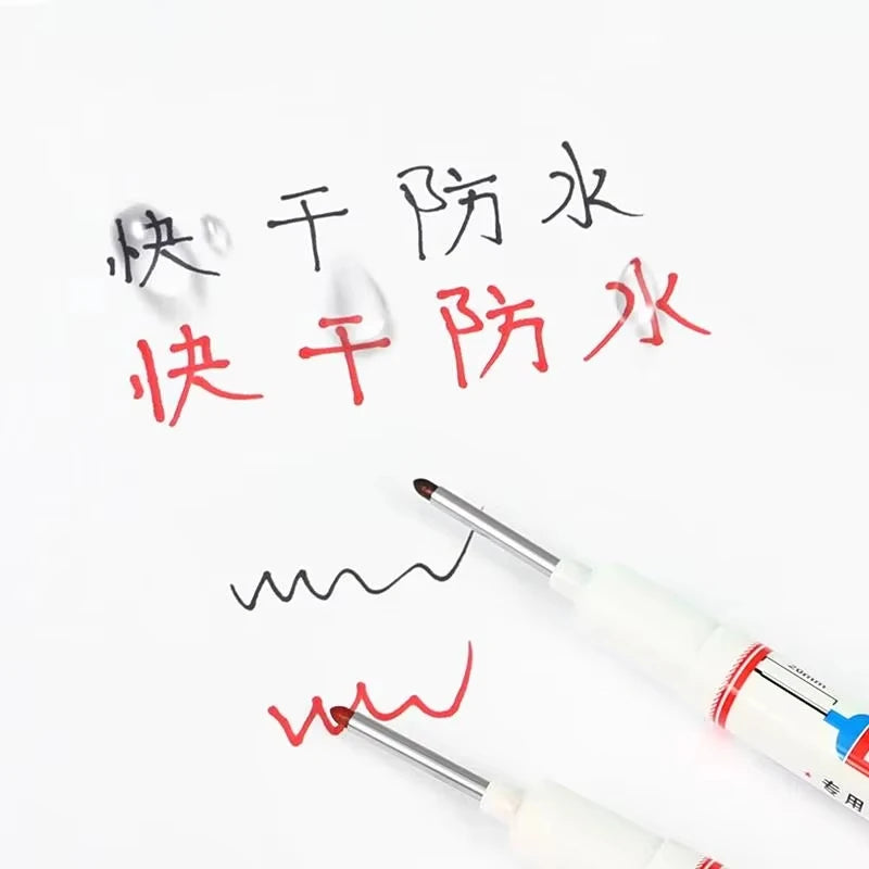 4Pcs/Set 20mm Deep Hole Long Nib Head Markers For Metal Perforating Pen Waterproof Bathroom Woodworking Decoration Multi-Purpose