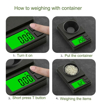 100/500/1kg 0.01g mini digital scale high precision electronic pocket scale jewelry weight kitchen portable electronic scale