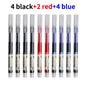 10Pcs High Quality Needle Type Gel Pen Straight Liquid Ballpoint Pens Perfect Kawaii Stationery for School/Office Writing Supply