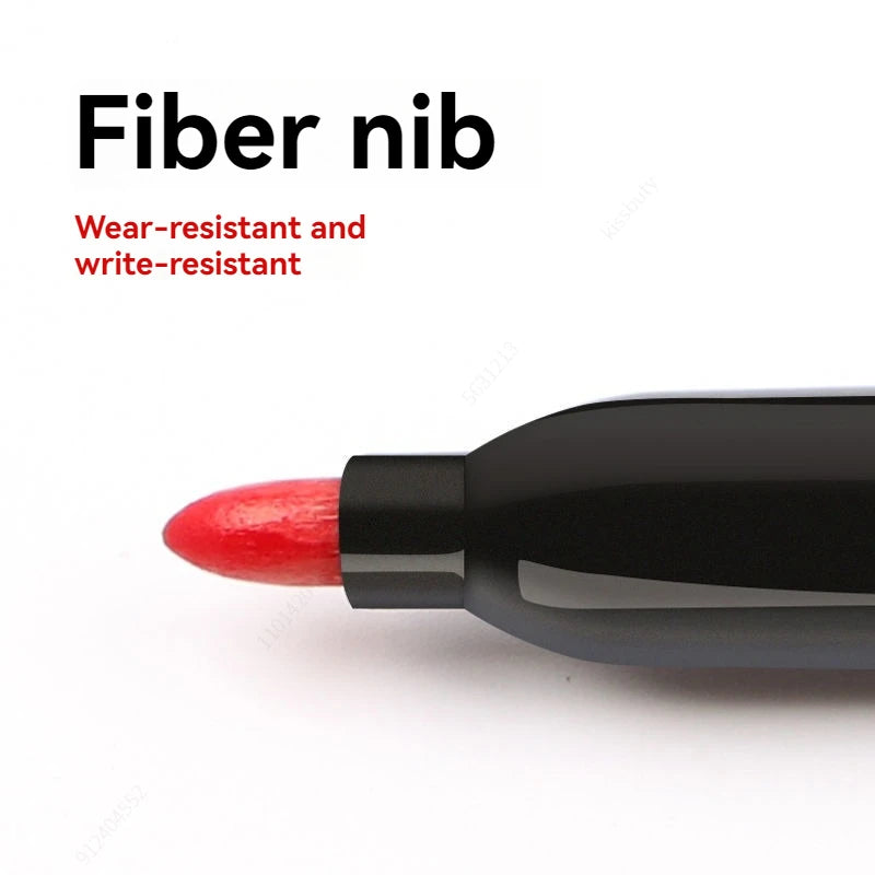 6 Pcs/Set Permanent Art Marker Pen Fine Point Waterproof Ink Thin Nib Crude Nib Black Blue Red Ink 1.5mm Fine Color Marker Pens